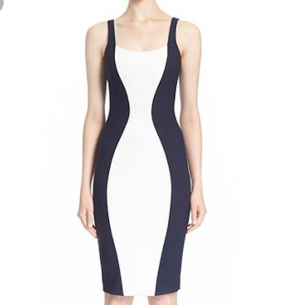 Elizabeth and James Ivory French Navy Ahana Dress